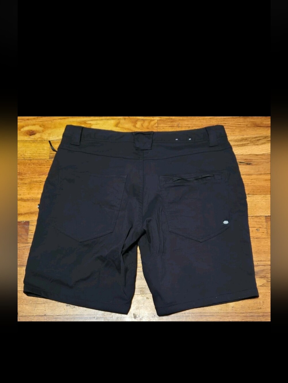 686 Everywhere Shorts Mens 32" (34") Black Outdoor Hiking Hybrid Stretch Pocket-